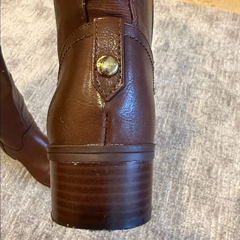 Tommy Hilfiger Womens Brown Knee High Riding Boots Size 8M